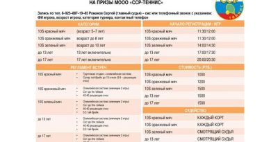 Регламент детских любительских турниров